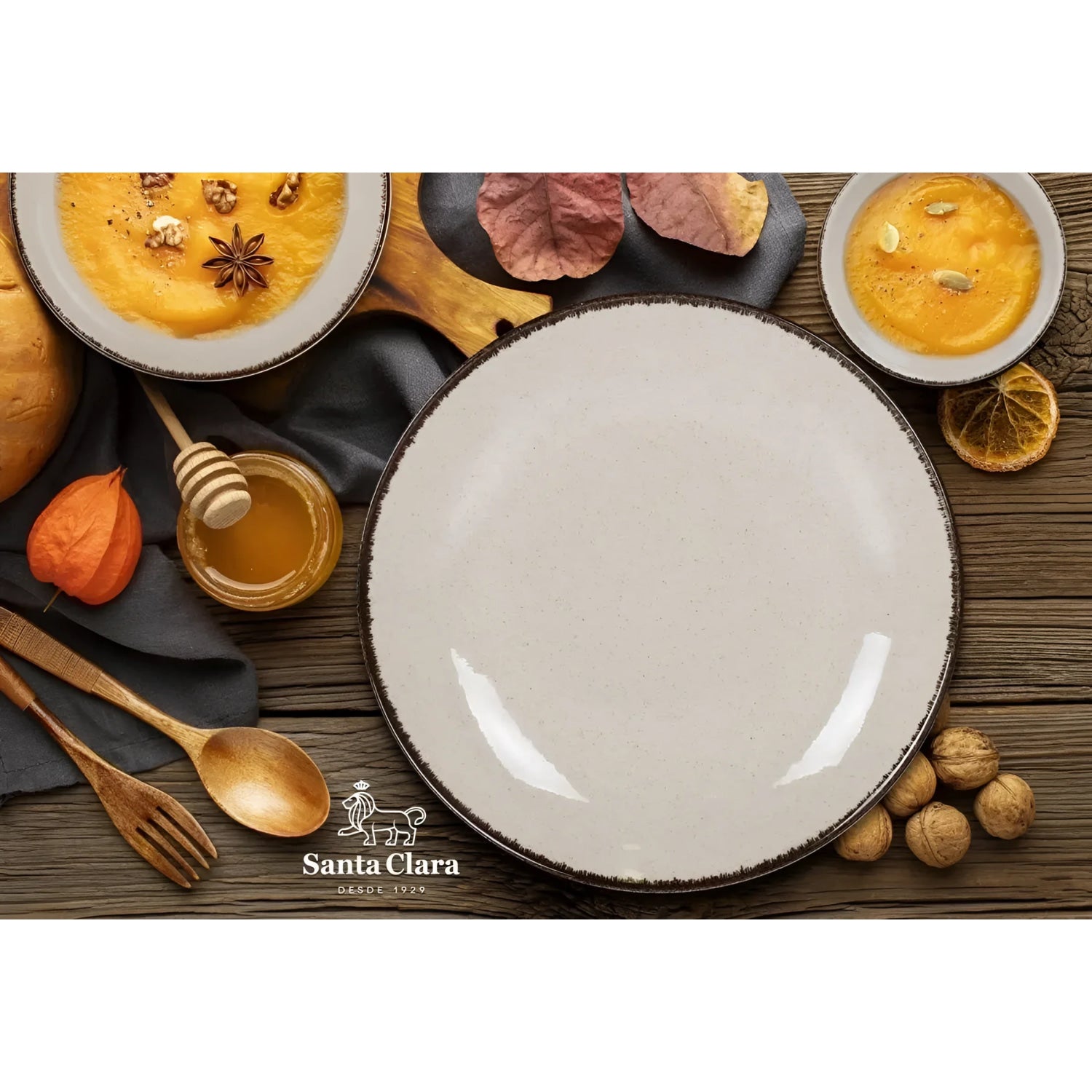 Salvora Ivory Salad bowl Pasta bowl Large 24cm Stoneware