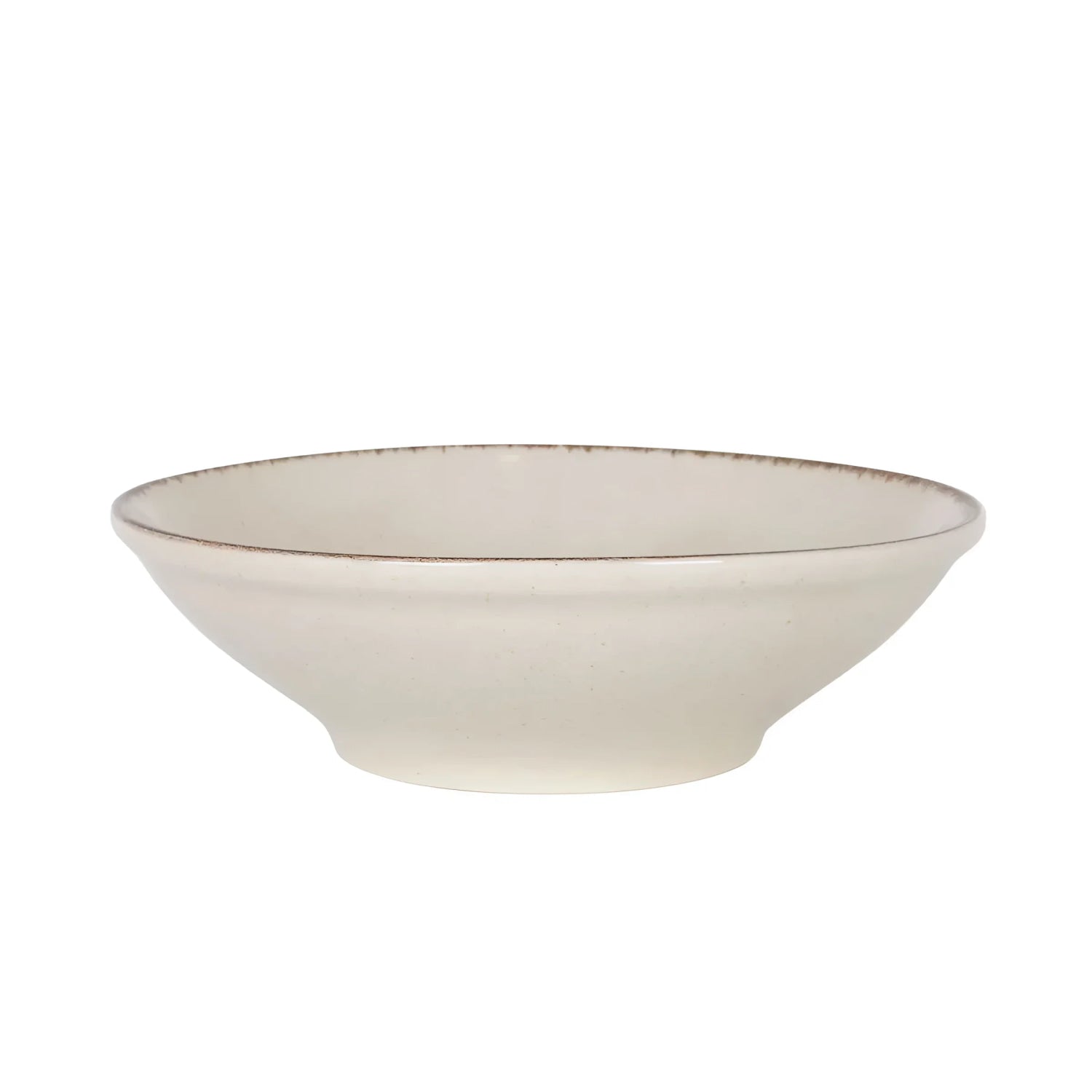 Salvora Ivory Salad bowl Pasta bowl Large 24cm Stoneware