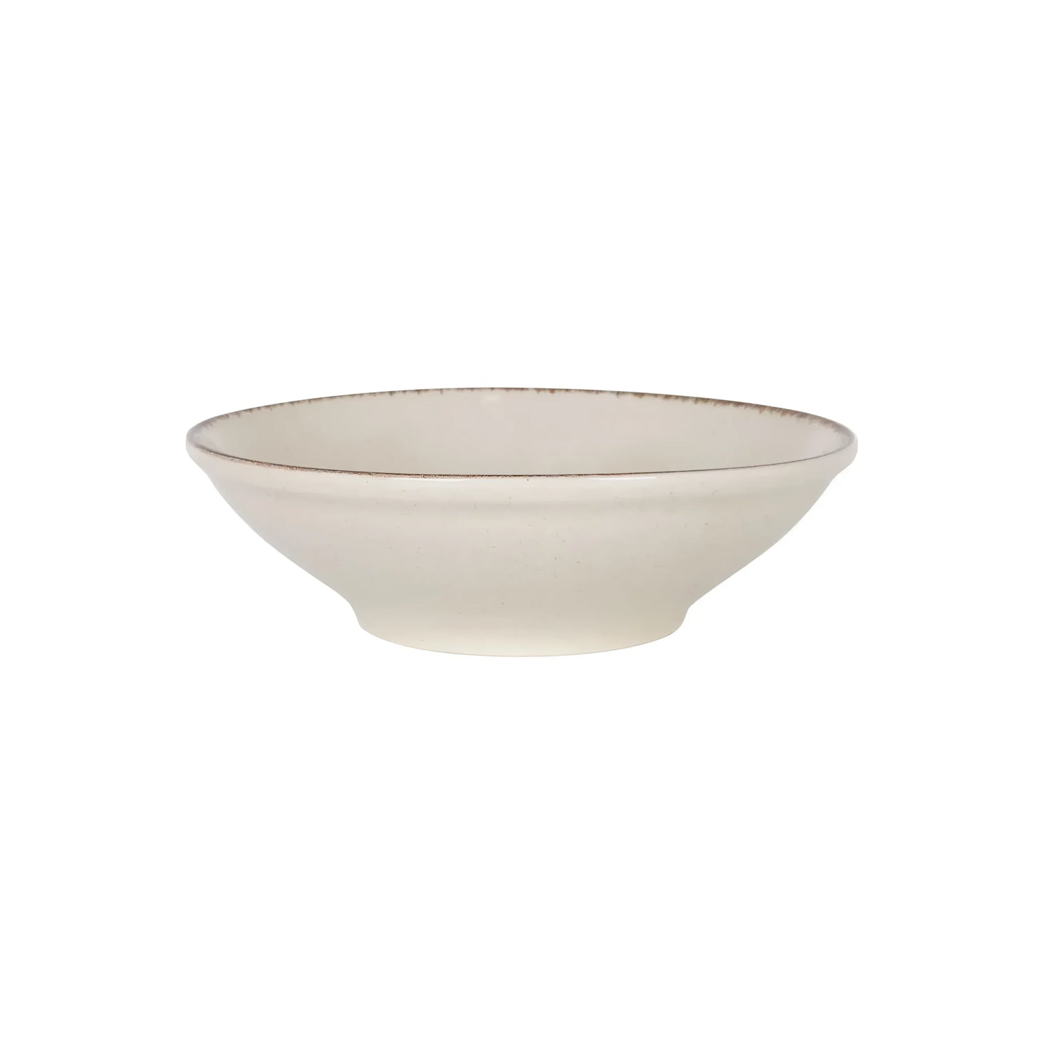 Salvora Ivory Salad bowl Pasta bowl Large 24cm Stoneware