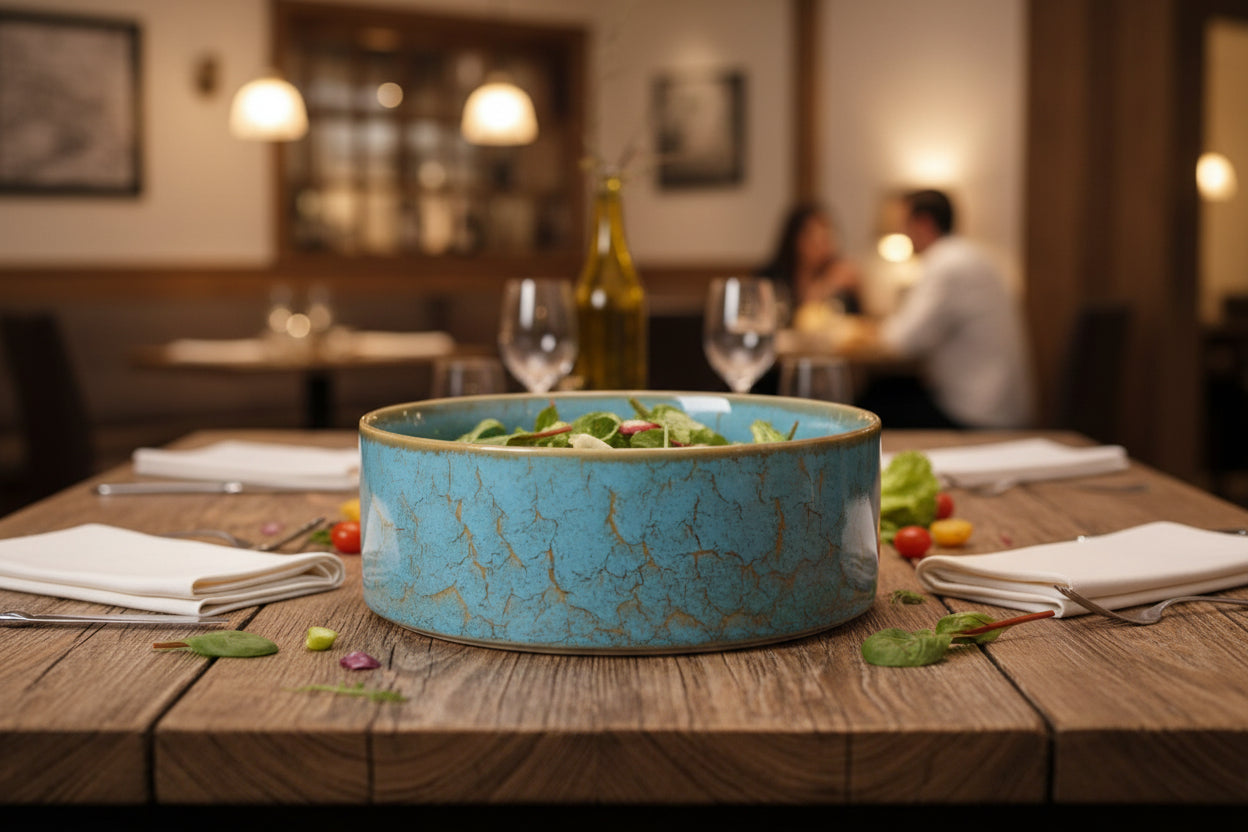 Scratch Blue 20.6x7.8cm Pasta Salad bowl