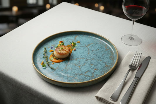 Scratch Blue 24cm Dinner plate Stoneware