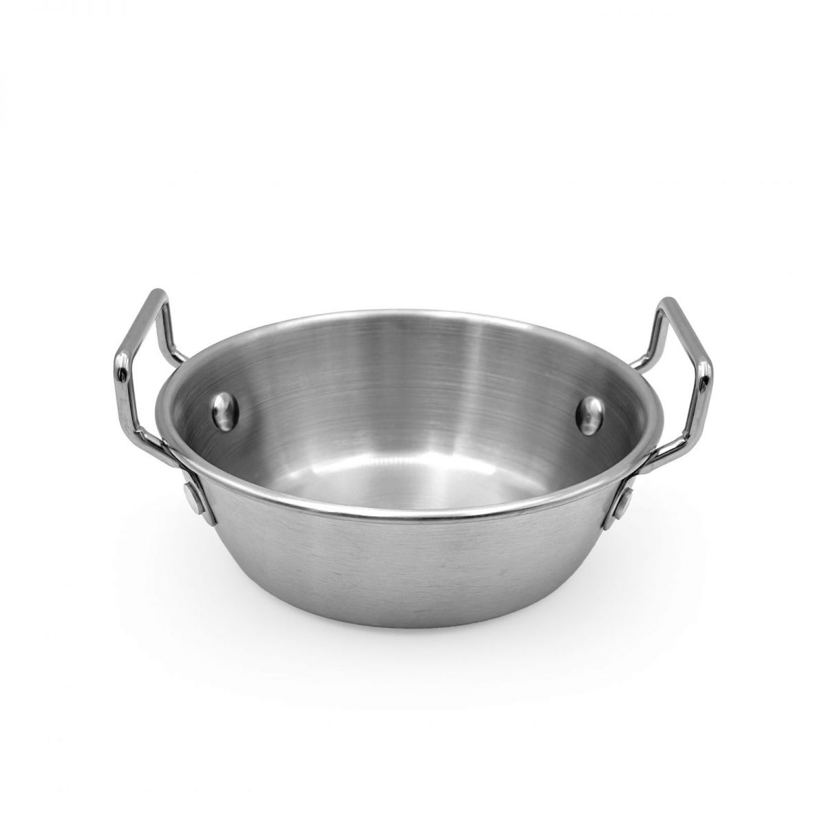 Stainless steel 12cm My Bar tapas deep pan with dual handles