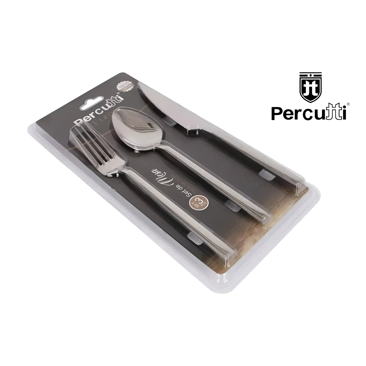 Set of 3 - Quality Cutlery Set Percutti