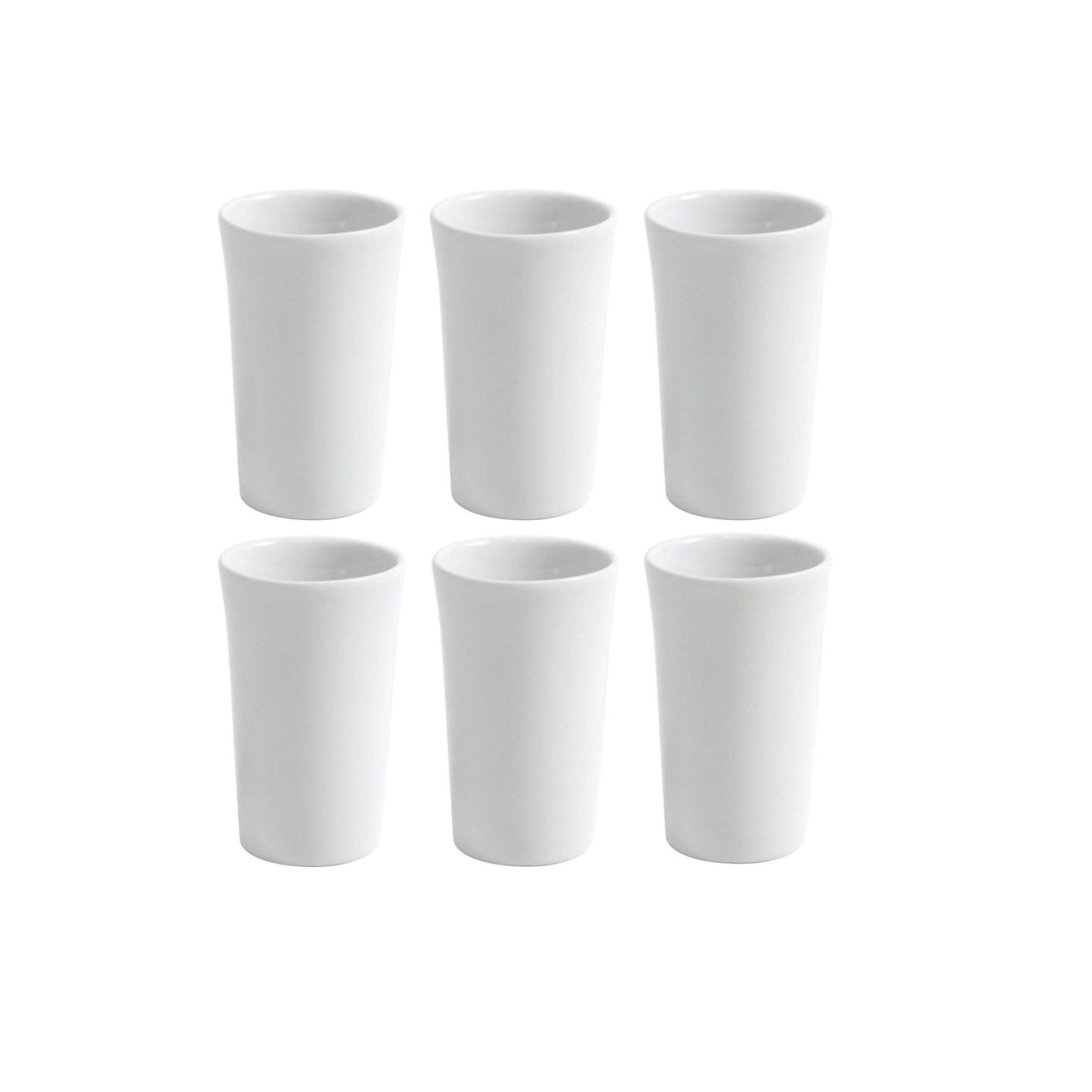 Shot liquor glasses Bali 50ml white Porcelain Viejo Valle Box of 6