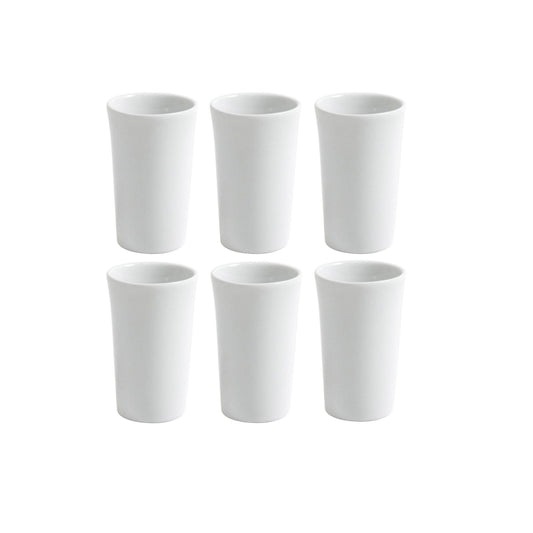 Shot liquor glasses Bali 50ml white Porcelain Viejo Valle Box of 6