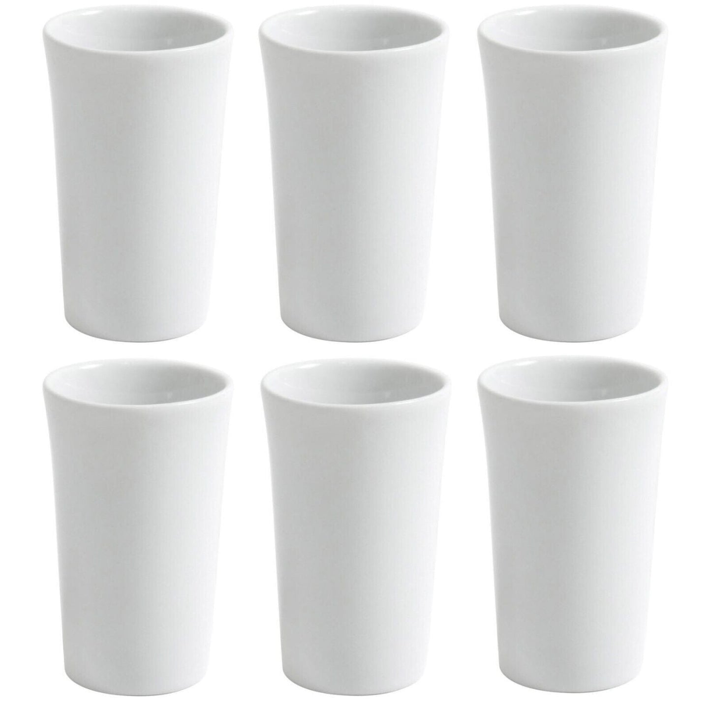 Shot liquor glasses Bali 50ml white Porcelain Viejo Valle Box of 6