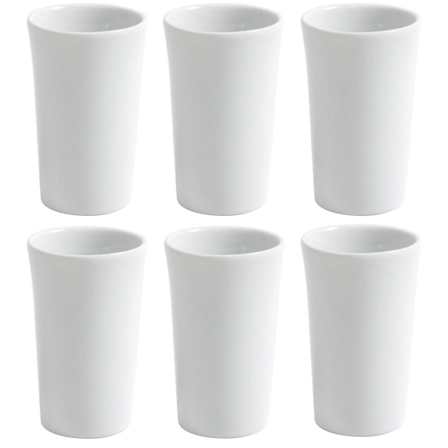 Shot liquor glasses Bali 50ml white Porcelain Viejo Valle Box of 6