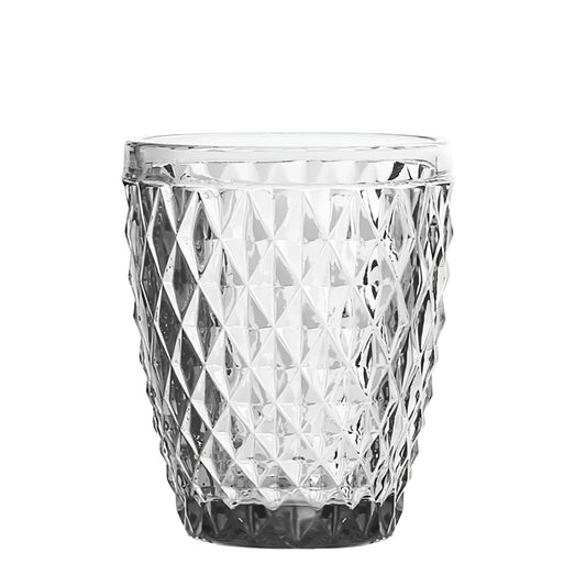 Sidari Clear Tumblers 270ml vintage diamond
