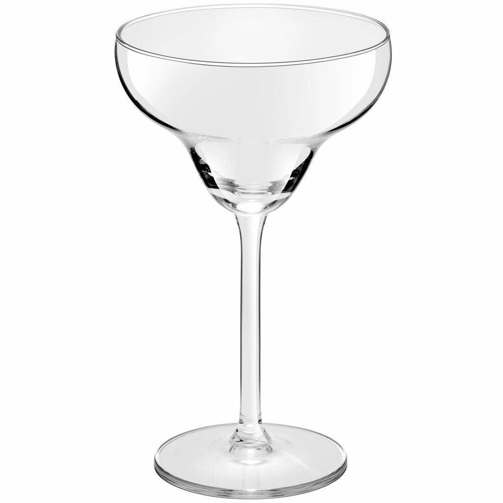 Clear glass margarita or coupe cocktail glass with wide bowl and slender stem Royal Leerdam