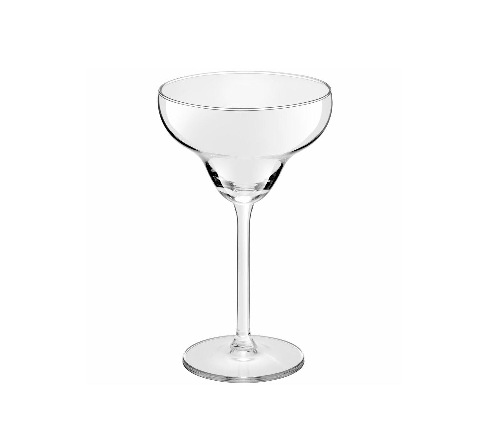 Empty clear glass margarita coupe from Royal Leerdam, 32cl 320ml 10.75oz, perfect for cocktails