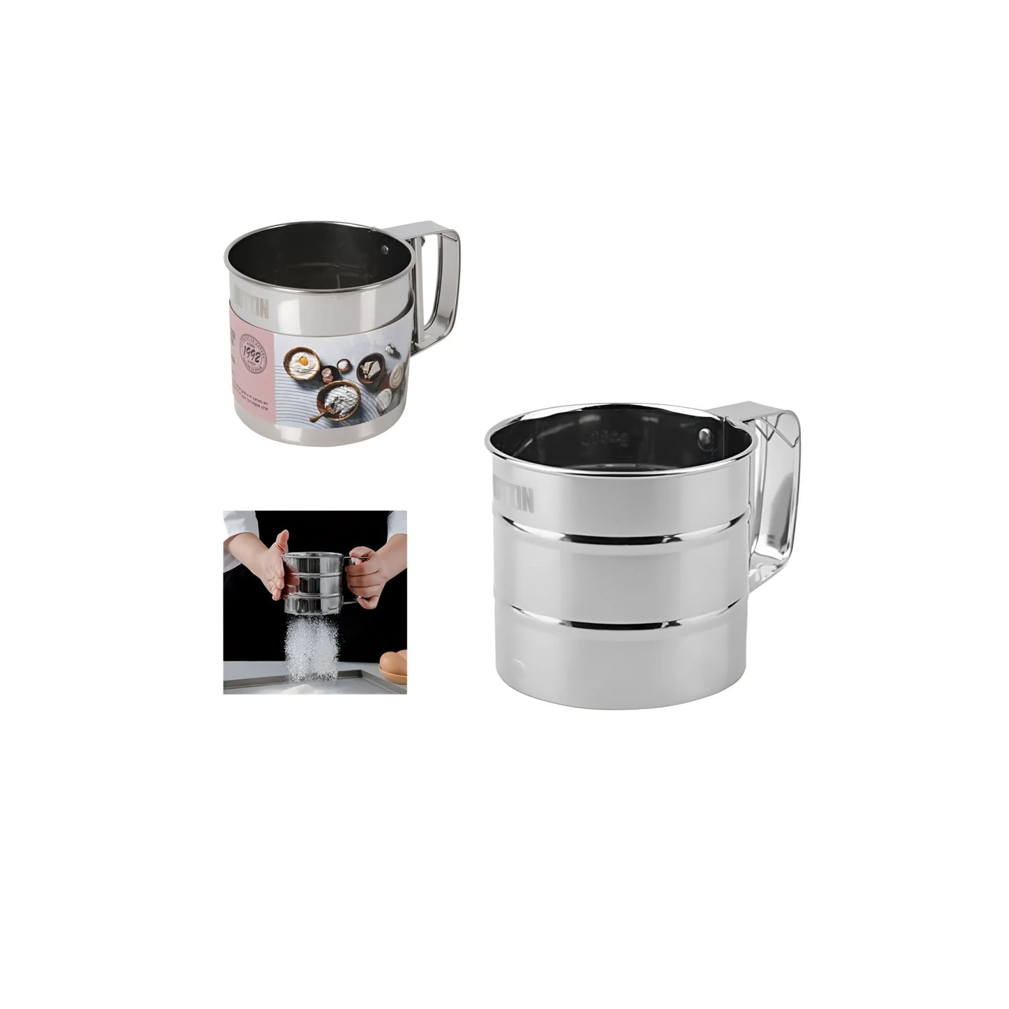 Stainless steel Flour Sprinkler 9.5X10.5CM QUTTIN