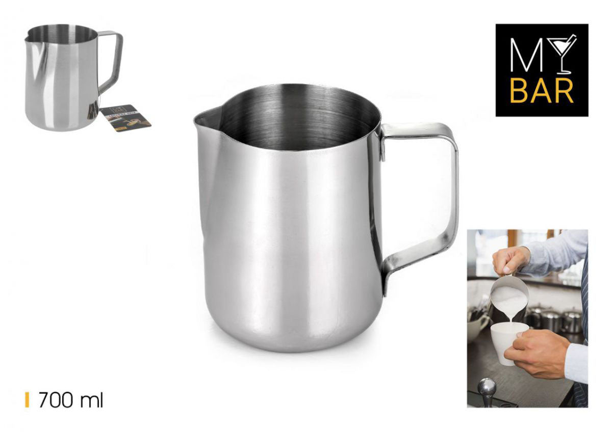 Stainless steel 700ml milk frothing pitcher for coffee and latte art