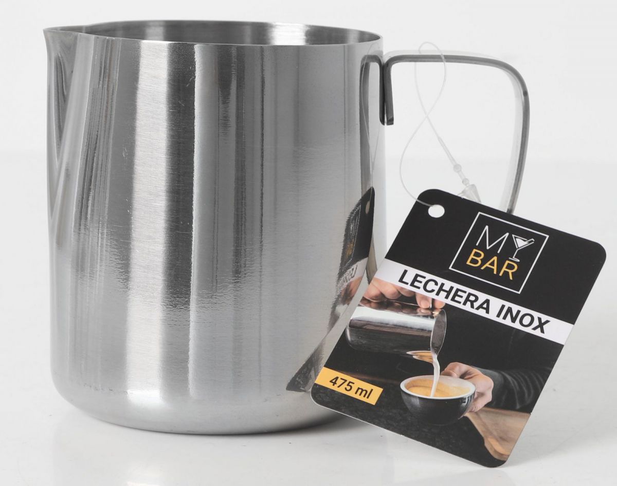 Stainless steel 475ml milk frothing pitcher for coffee and latte art