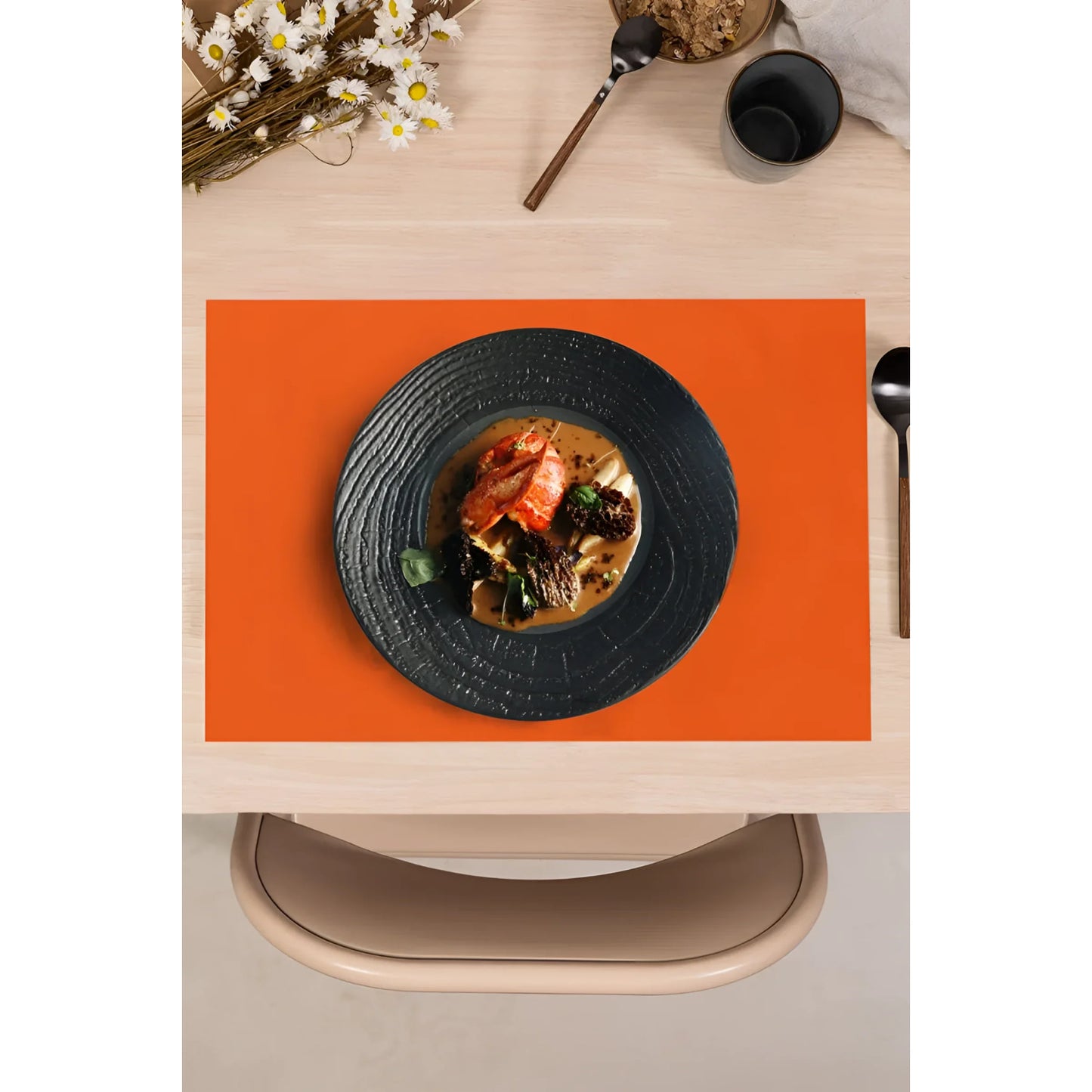 Table Placemats 30x45cm Pack 20u Orange Algon