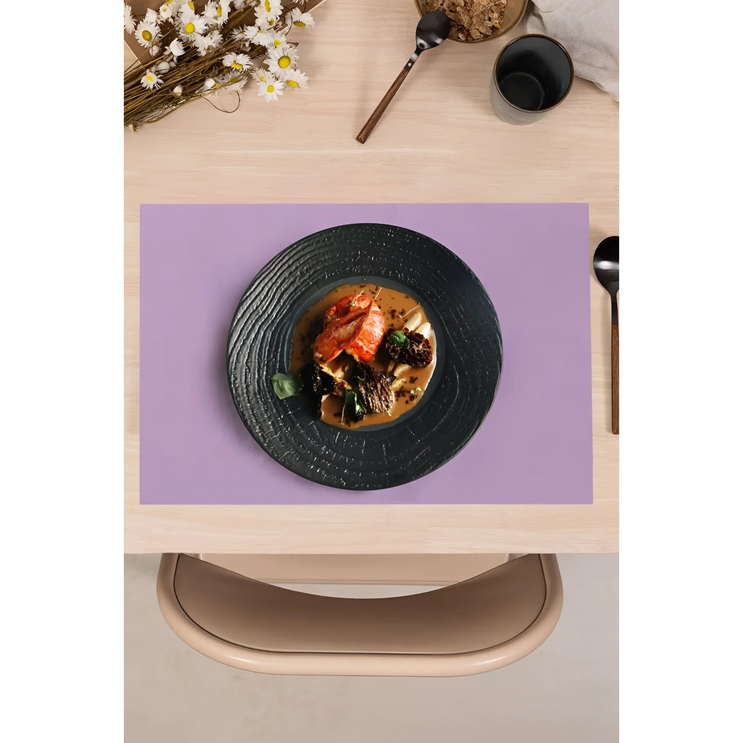 Table Placemats 30x45cm Pack 20u Purple Algon