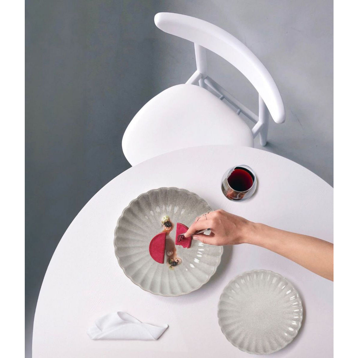 Talaier 14x6.8 Bowl grey Vintage Stoneware