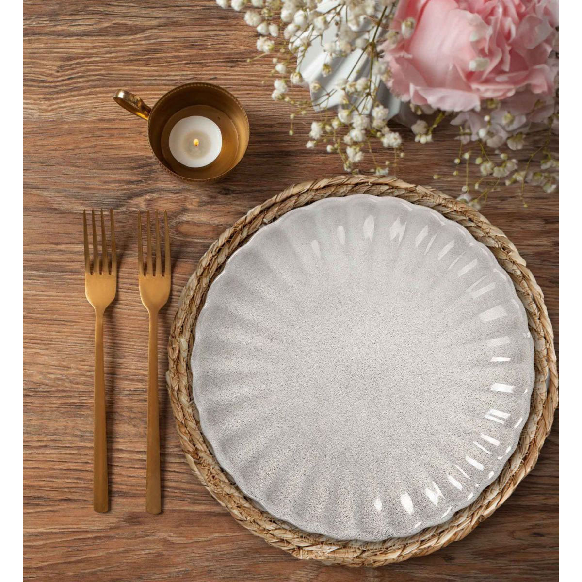 Talaier 14x6.8 Bowl grey Vintage Stoneware