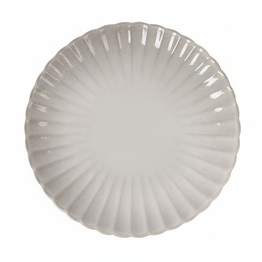 Talaier Scallop 25cm Dinner plate grey Vintage Stoneware