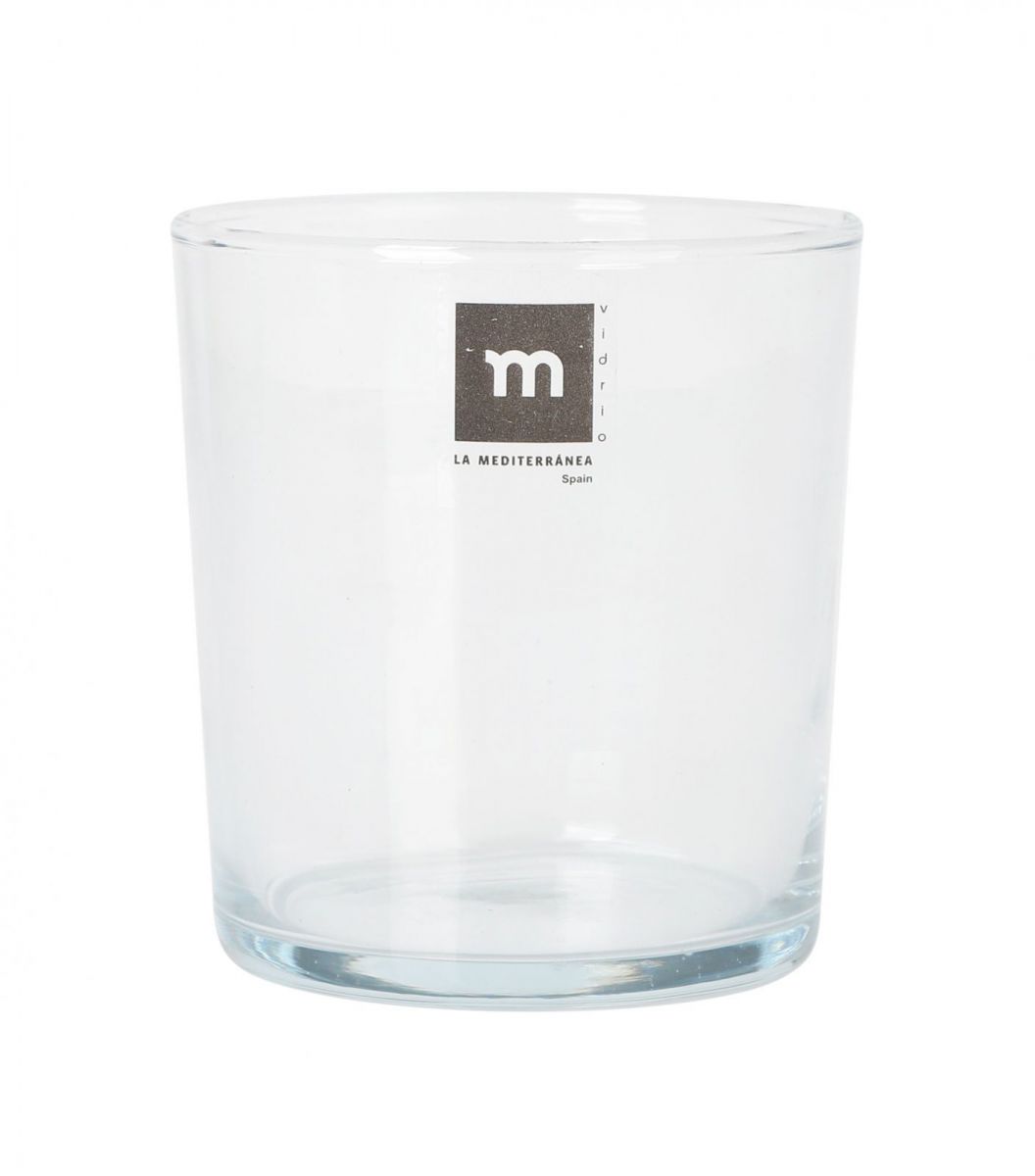 Clear glass drinking tumbler for beer and cocktails, 360ml capacity, Taska Half Pint