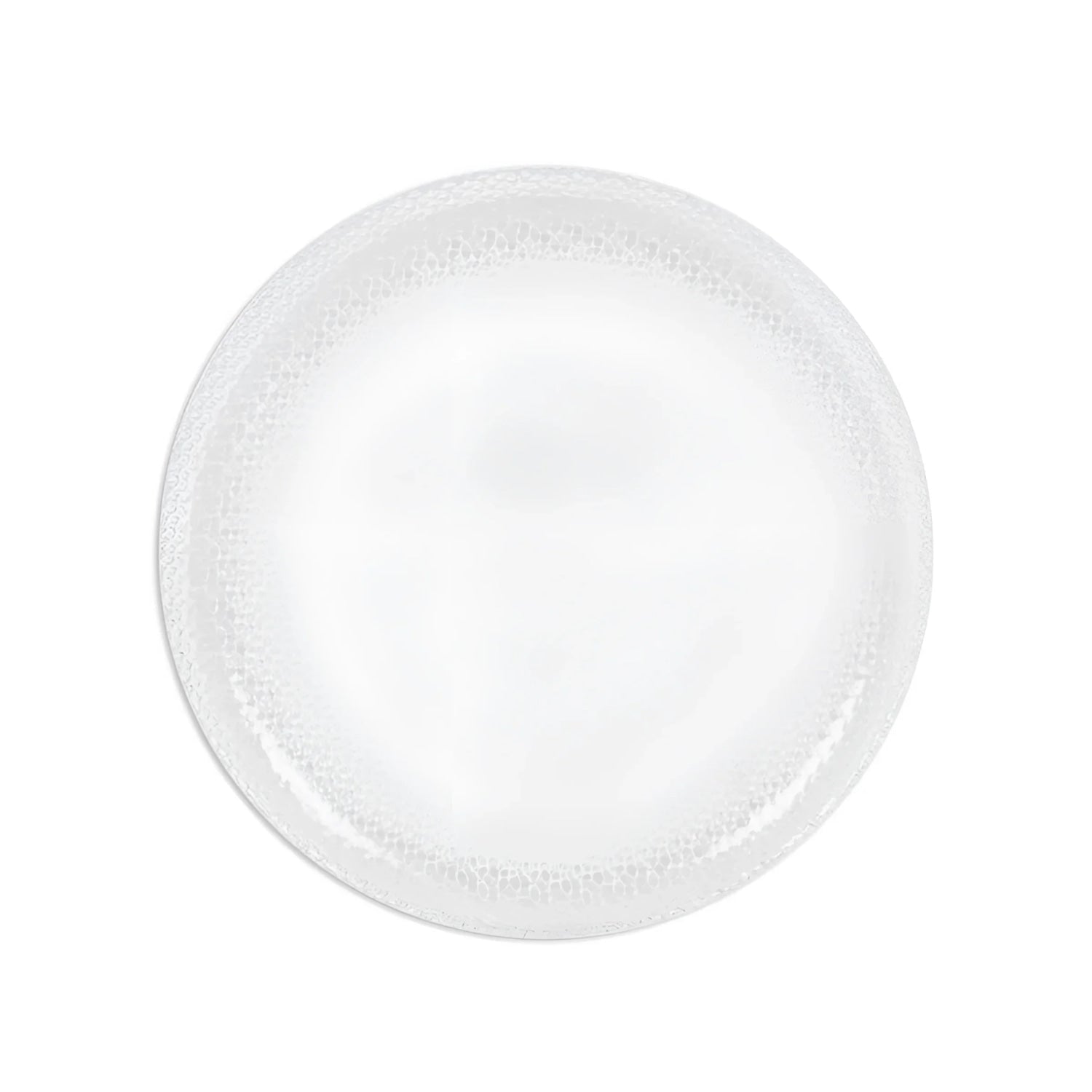 Tuana 27cm Dinner plates hand made glass Clear glass