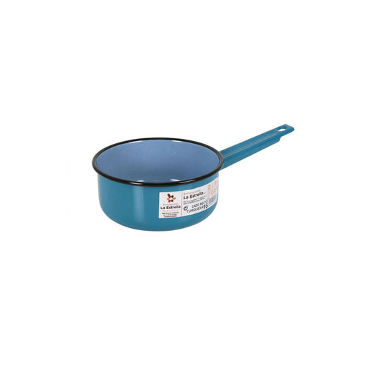 Turquoise Saucepan Enameled Steel 16cm La Estrella