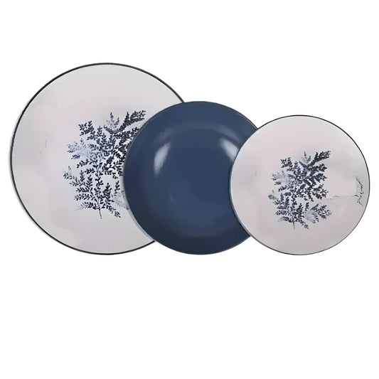 Vilarino 12pcs Stoneware dinner set dinner plates + dessert + bowls