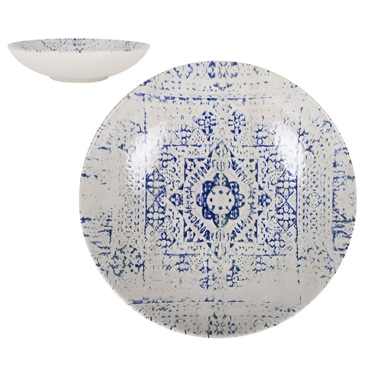 Virso Caspio Stoneware pasta bowl deep dinner plates 21cm