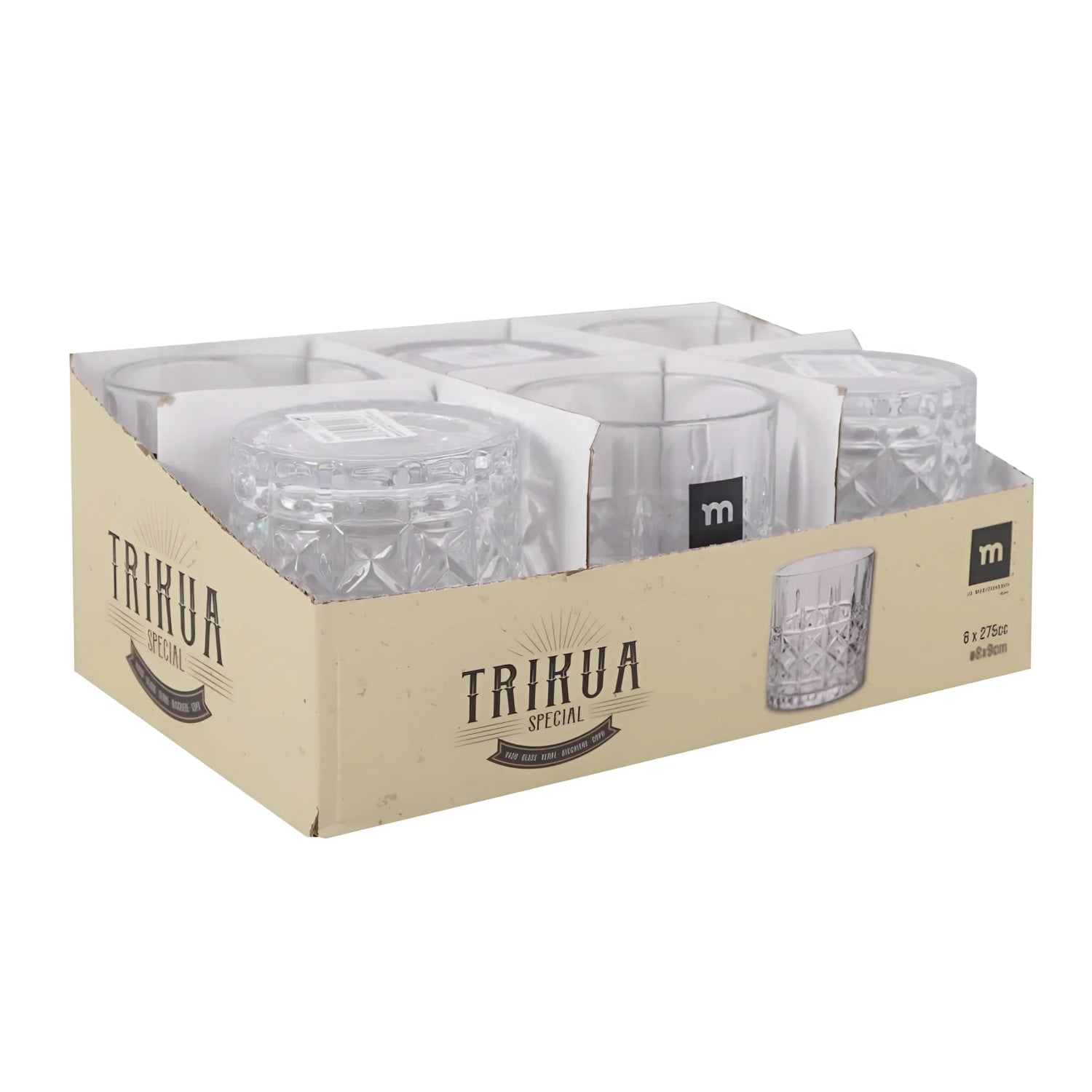 Whisky glass 310ml Trikua