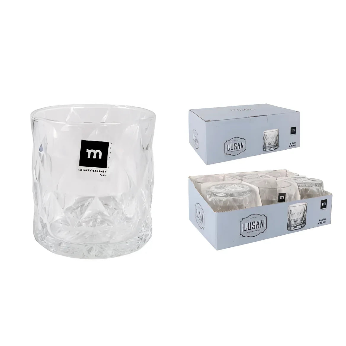Whisky glass 350ml Lusan