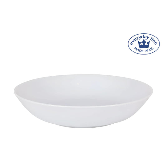 White porcelain soup dinner plates salad pasta bowls 21cm Everday Line