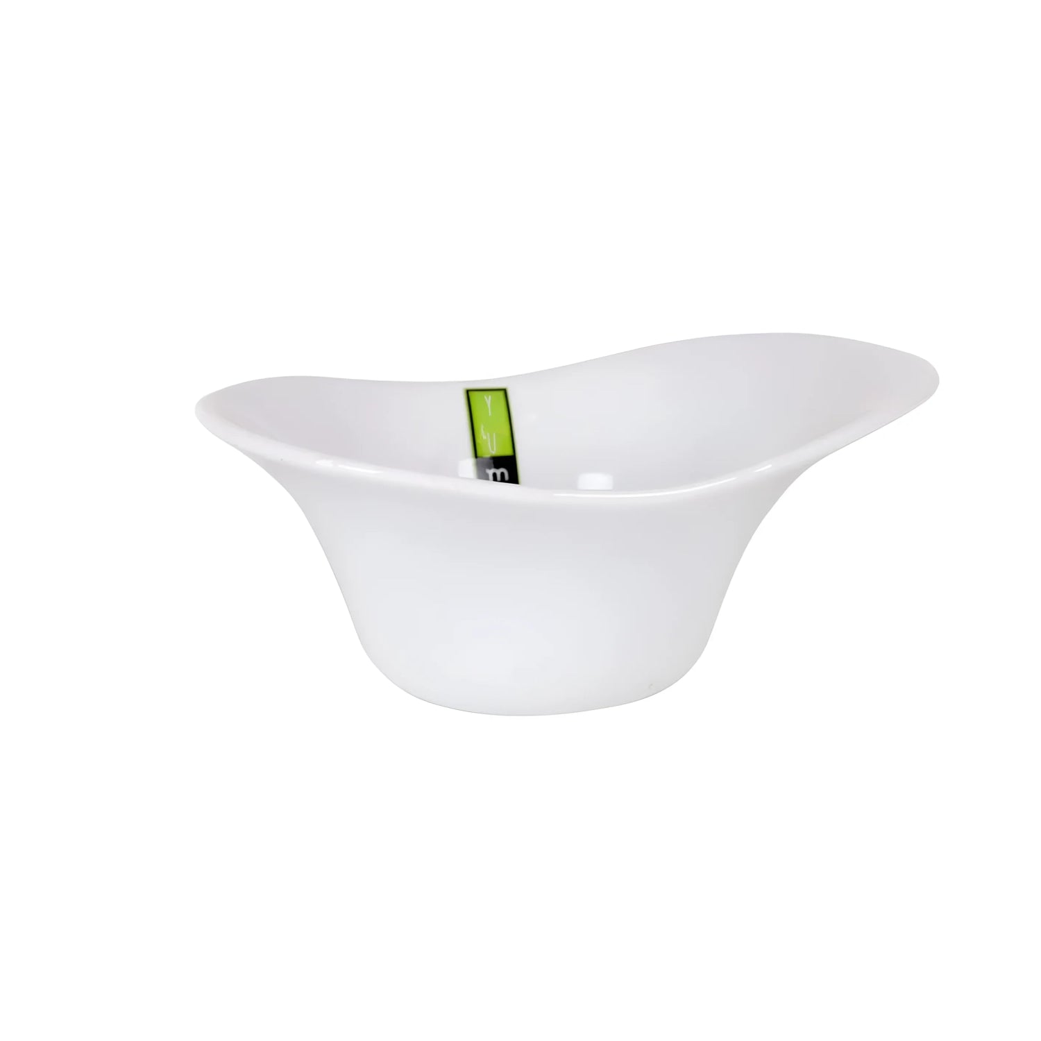 Yummy White porcelain salad bowl 18.4x13x7.3cm