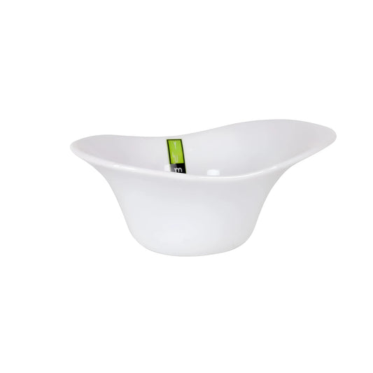Yummy White porcelain salad bowl 18.4x13x7.3cm