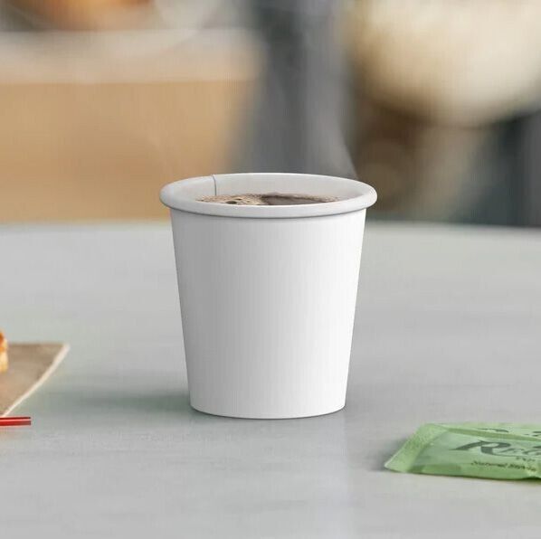 50x Algon Biodegradable 80ml disposable glasses coffee cups